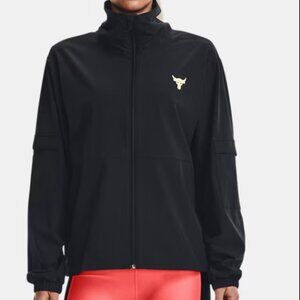Under Armour Project Rock Woven Women's Packable Jacket-Size Medium